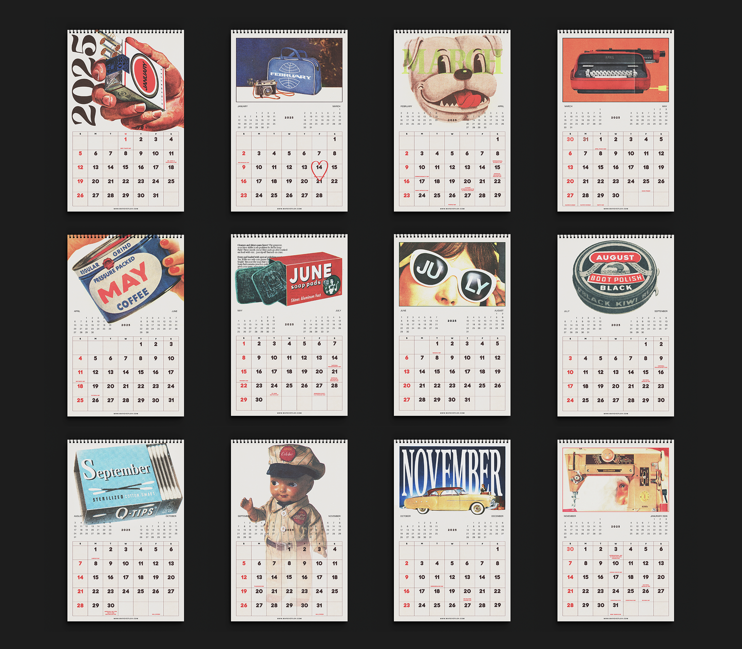 CALENDRIER MARCHÉ FLOH - 2025