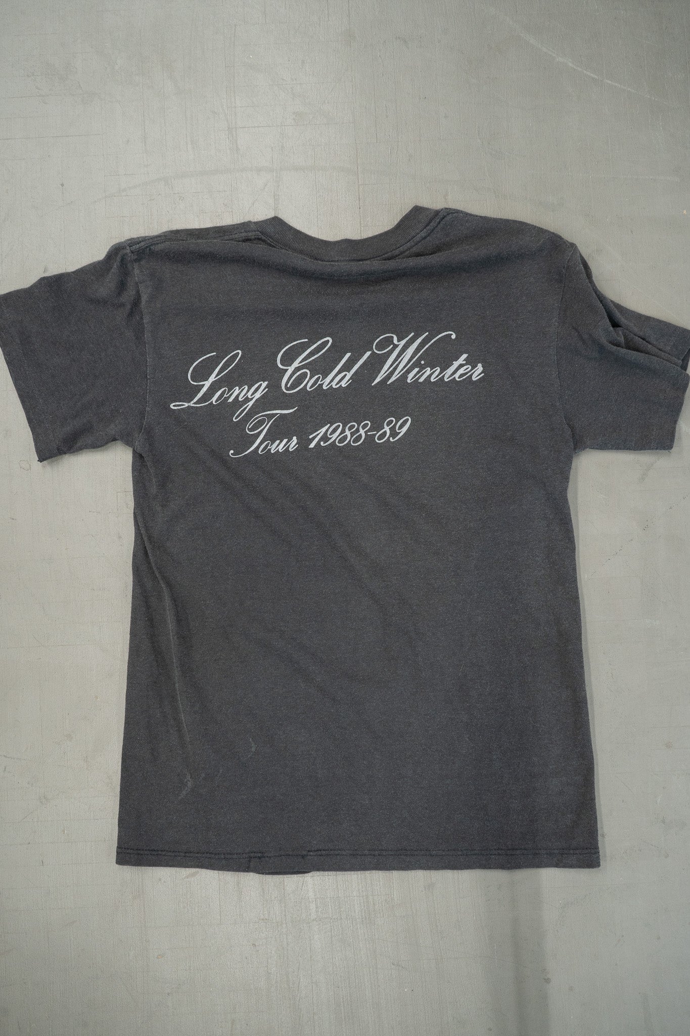 T-SHIRT DE LA TOURNÉE CINDERALLA LONG COLD WINTER 1988