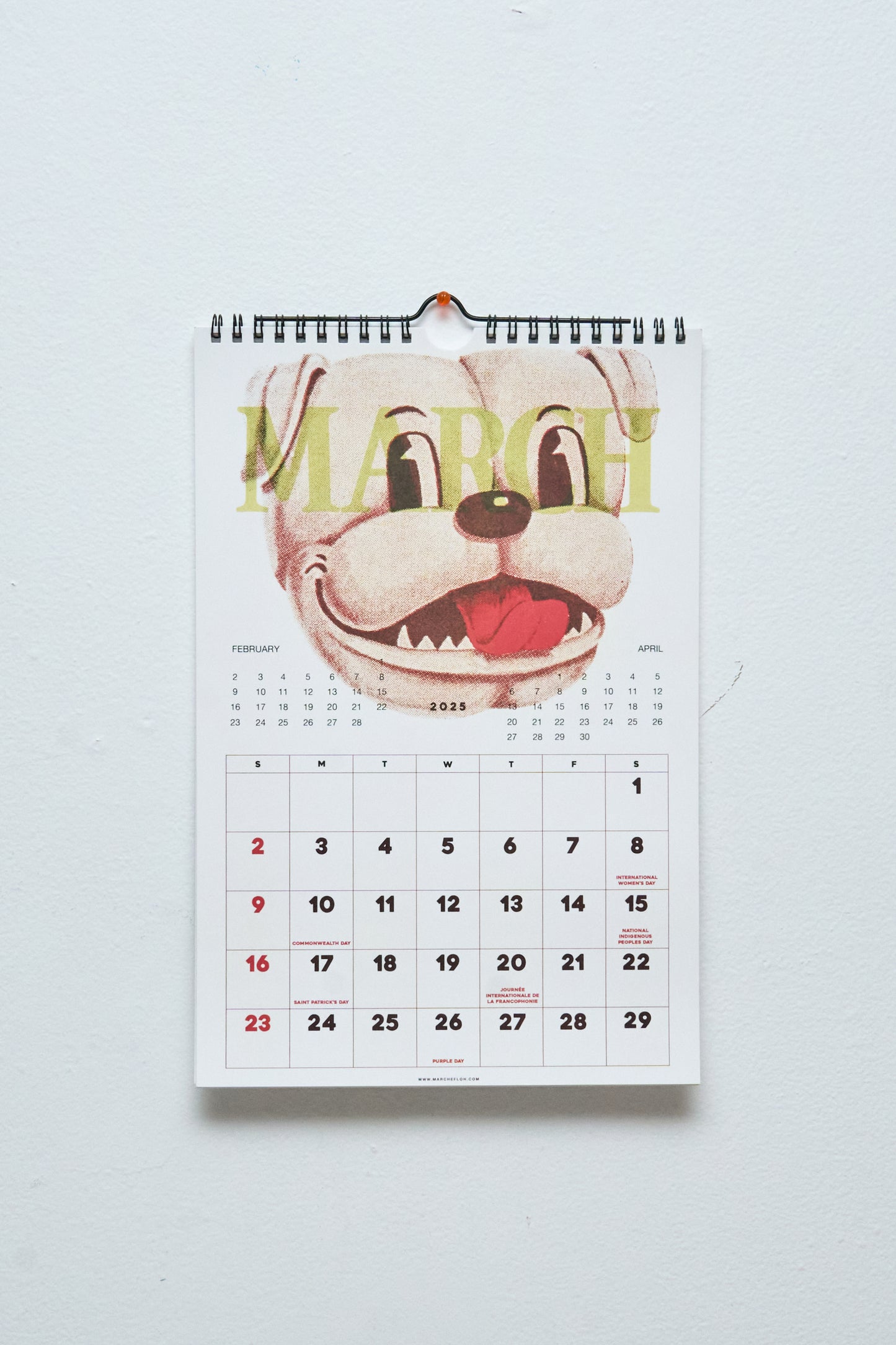 CALENDRIER MARCHÉ FLOH - 2025