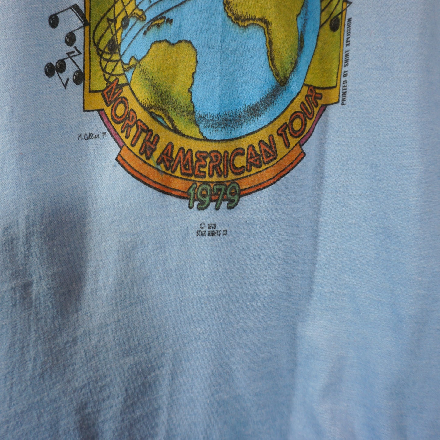 T-shirt de la tournée Who en Amérique du Nord 1979 (S)