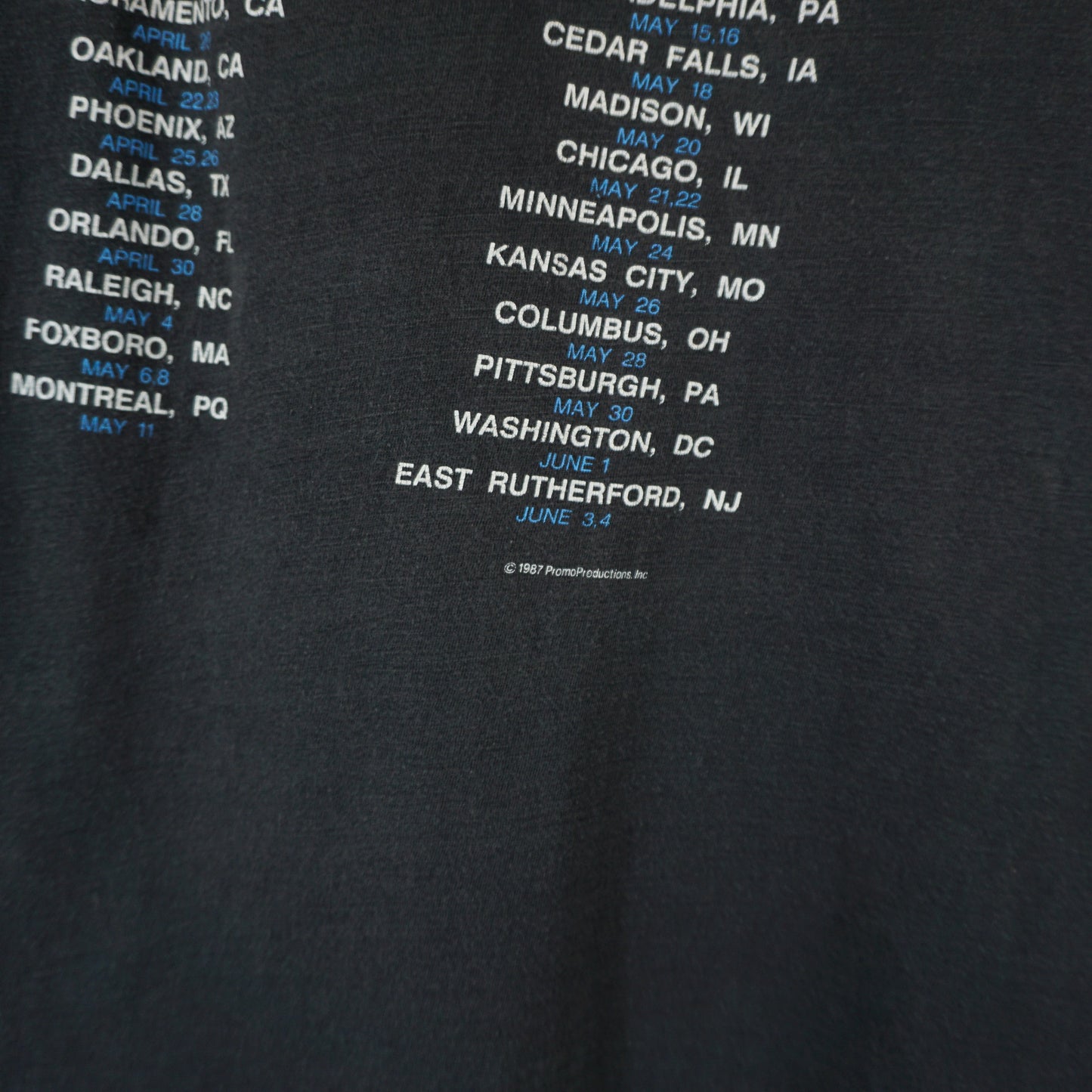 T-shirt Pink Floyd NA Tour 1987