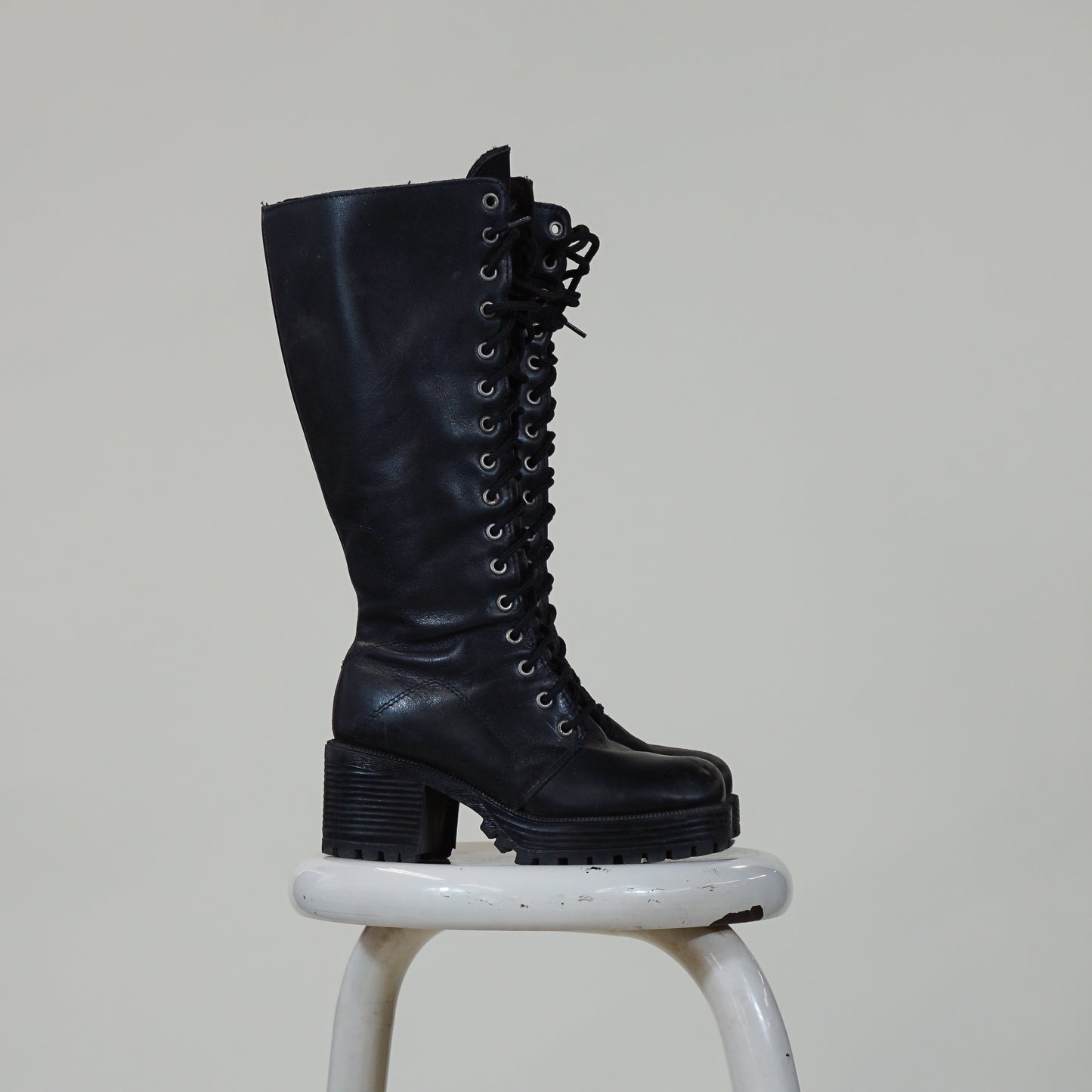 Black Leather Winter Boots Made in Canada (7)