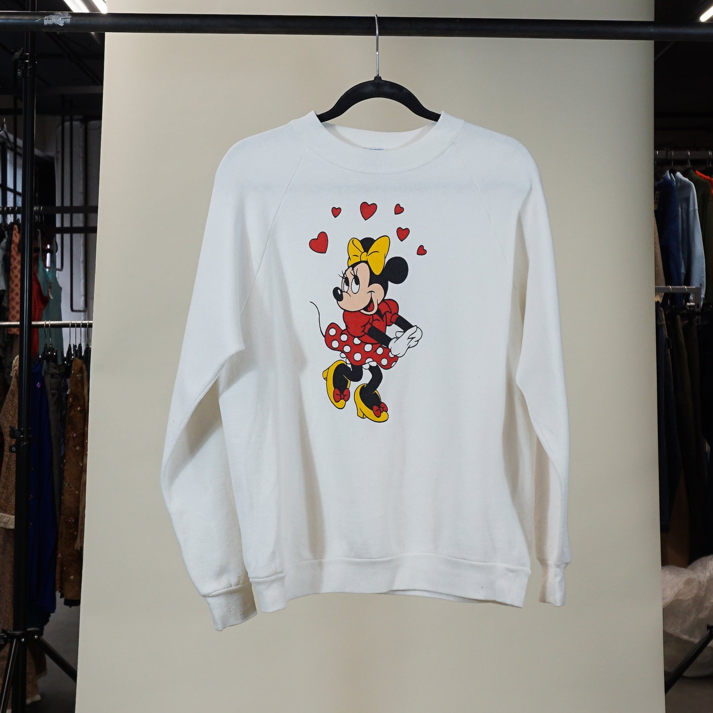 Sweat-shirt Disney Minnie Mouse des années 1980 (M)