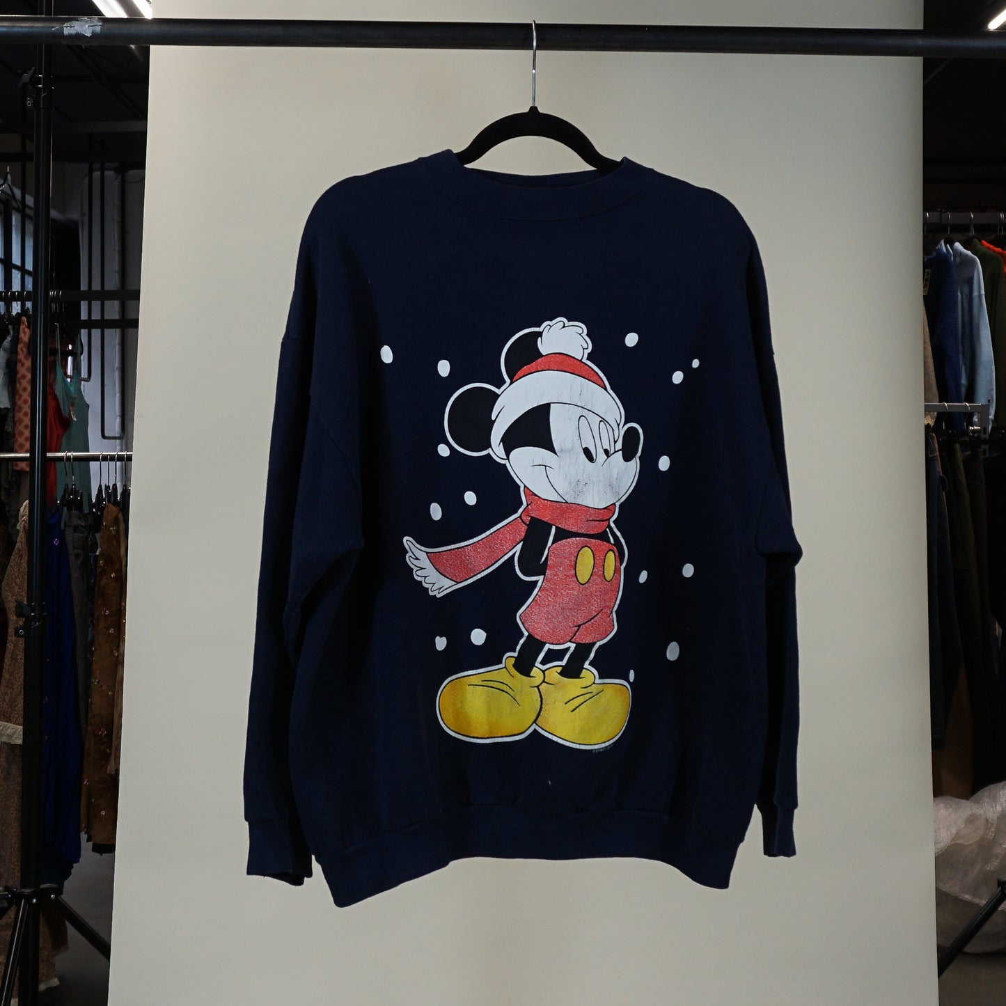 Mickey Mouse Holiday Crewneck des années 1990 (XL)