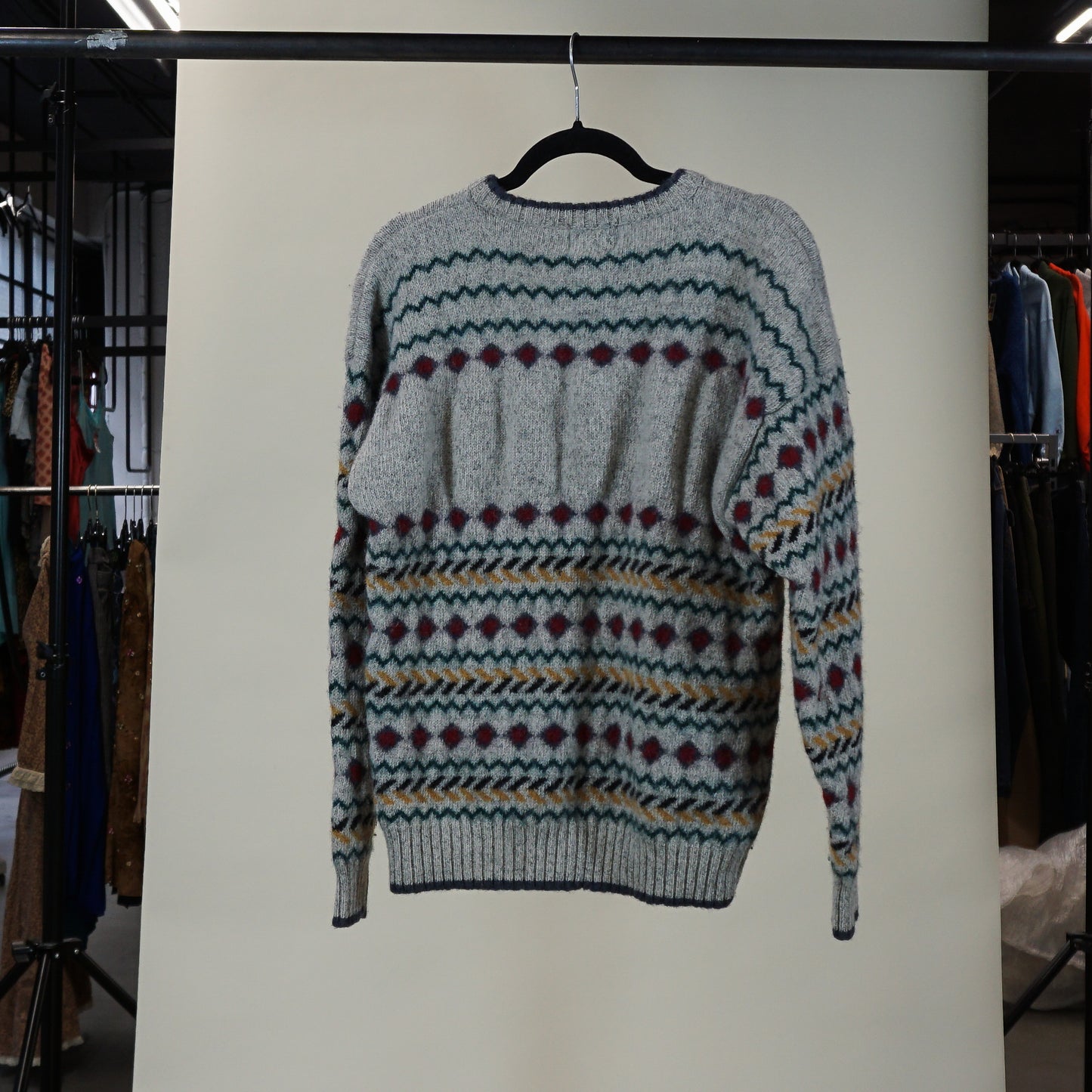 1980s Woolrich Wool Duck Patterned Sweater (M)