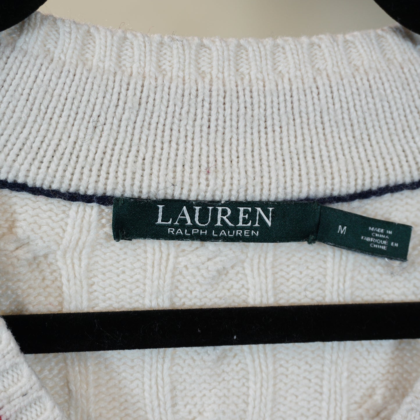 Y2K Ralph Lauren Tennis V-Neck Sweater (Women's M)