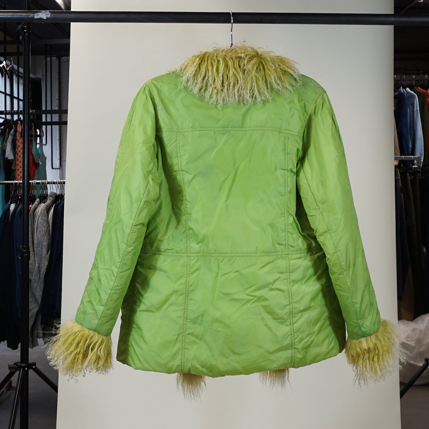 Diapositive Nylon/Faux Fur Jacket (S)