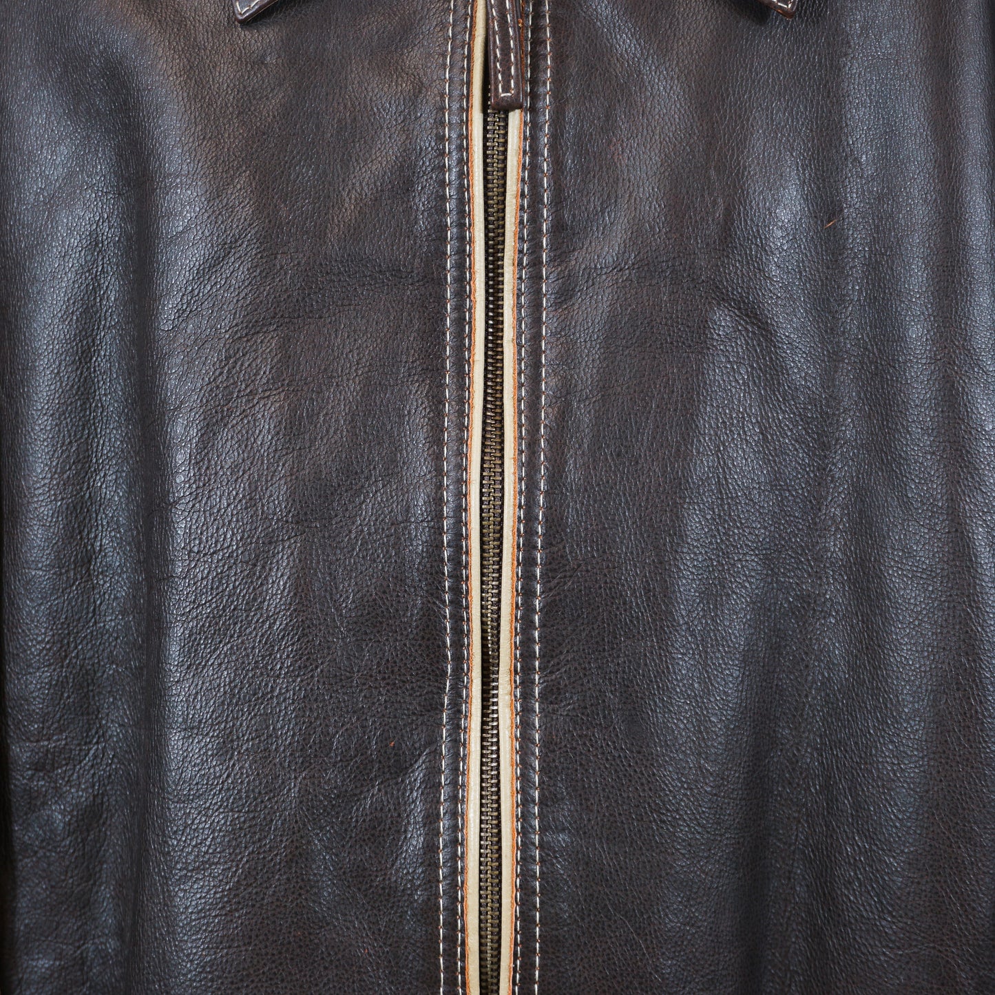 Y2K 'Jays New York' Leather Collared Jacket (M/L)