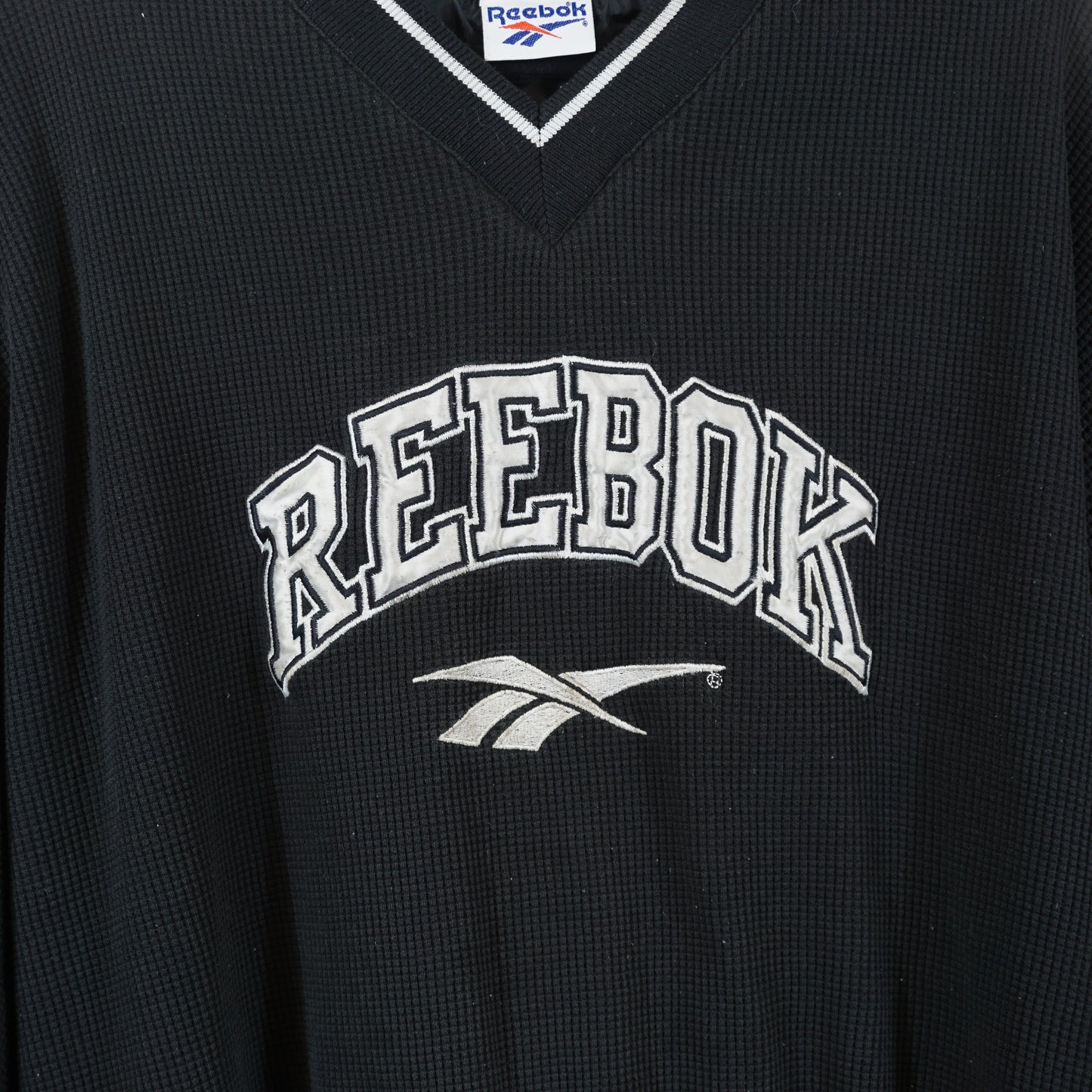 1990s Reebok V-Neck Pullover (XL)