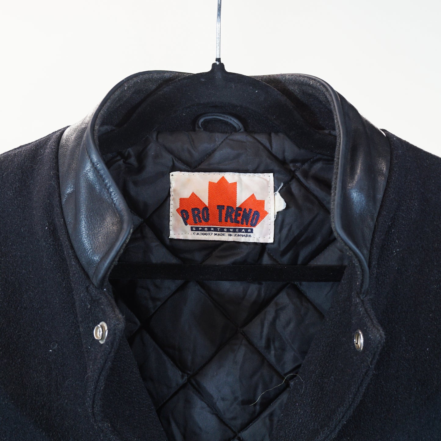 1990s IBM Wool/Leather Varsity Jacket (L)