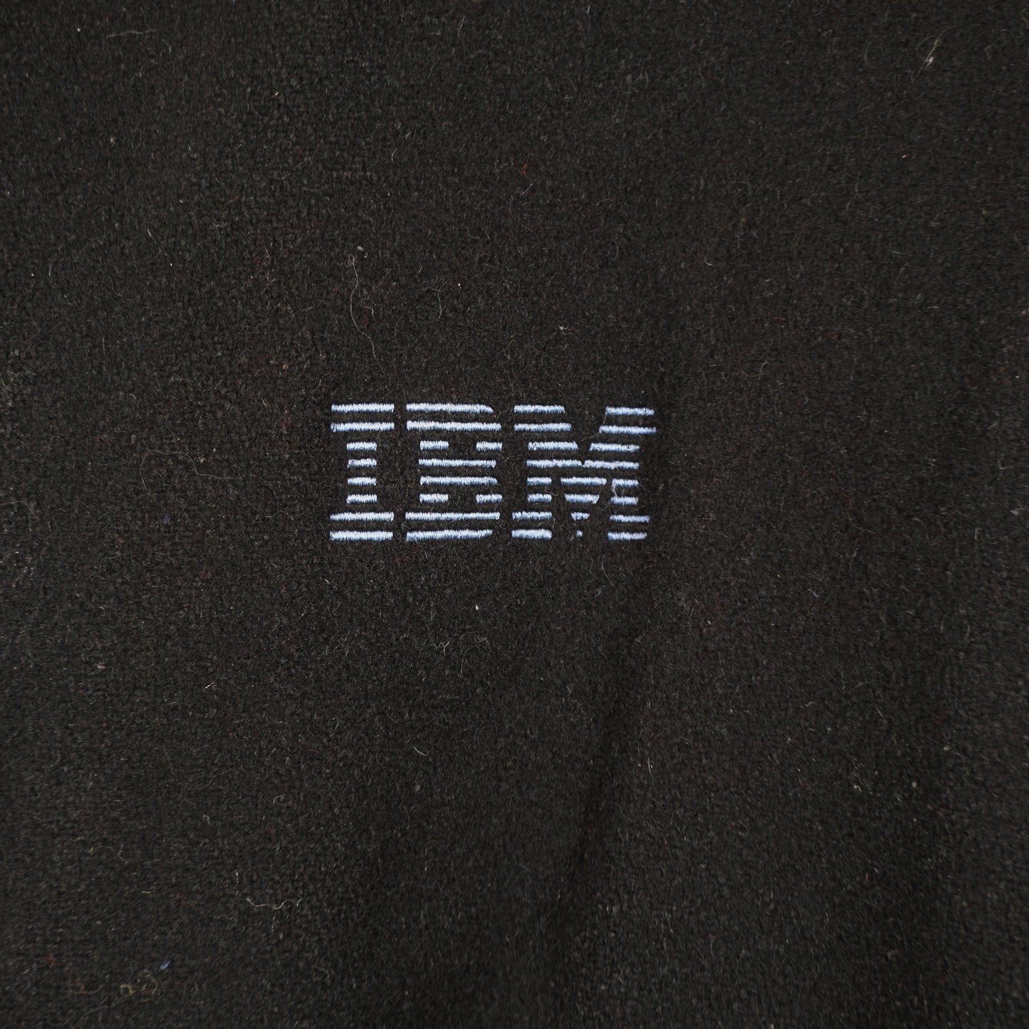 Veste universitaire en laine/cuir IBM des années 1990 (L)
