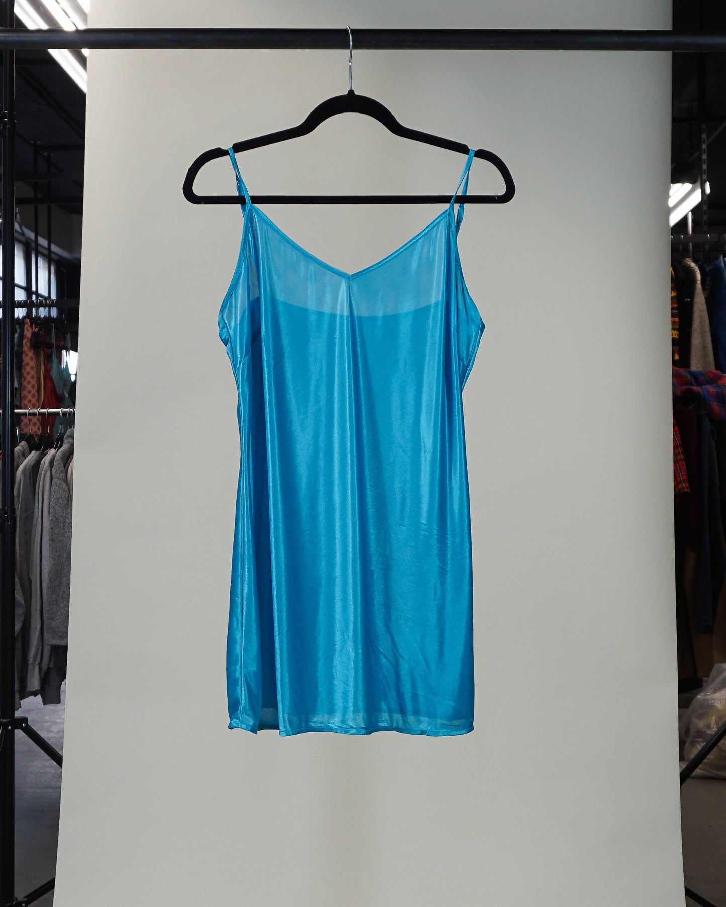 Camisole transparente bleue Y2K (femmes S) 