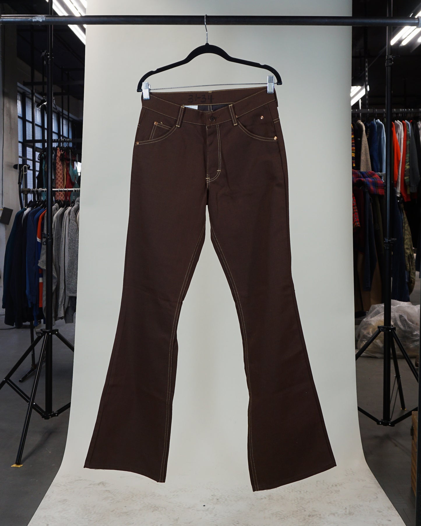 Jeans évasés 'Toughskins' de Sears des années 1970 (28"x32")