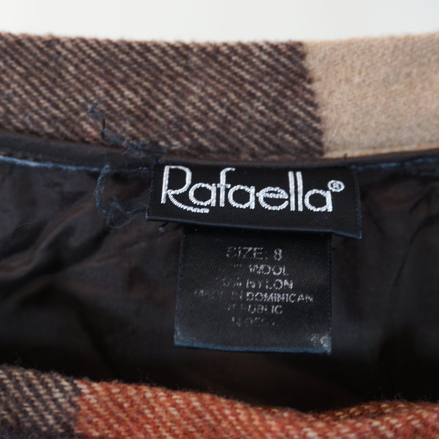 Late 90s Wool Wrap Maxi Skirt by 'Rafaella' (Women's 8)