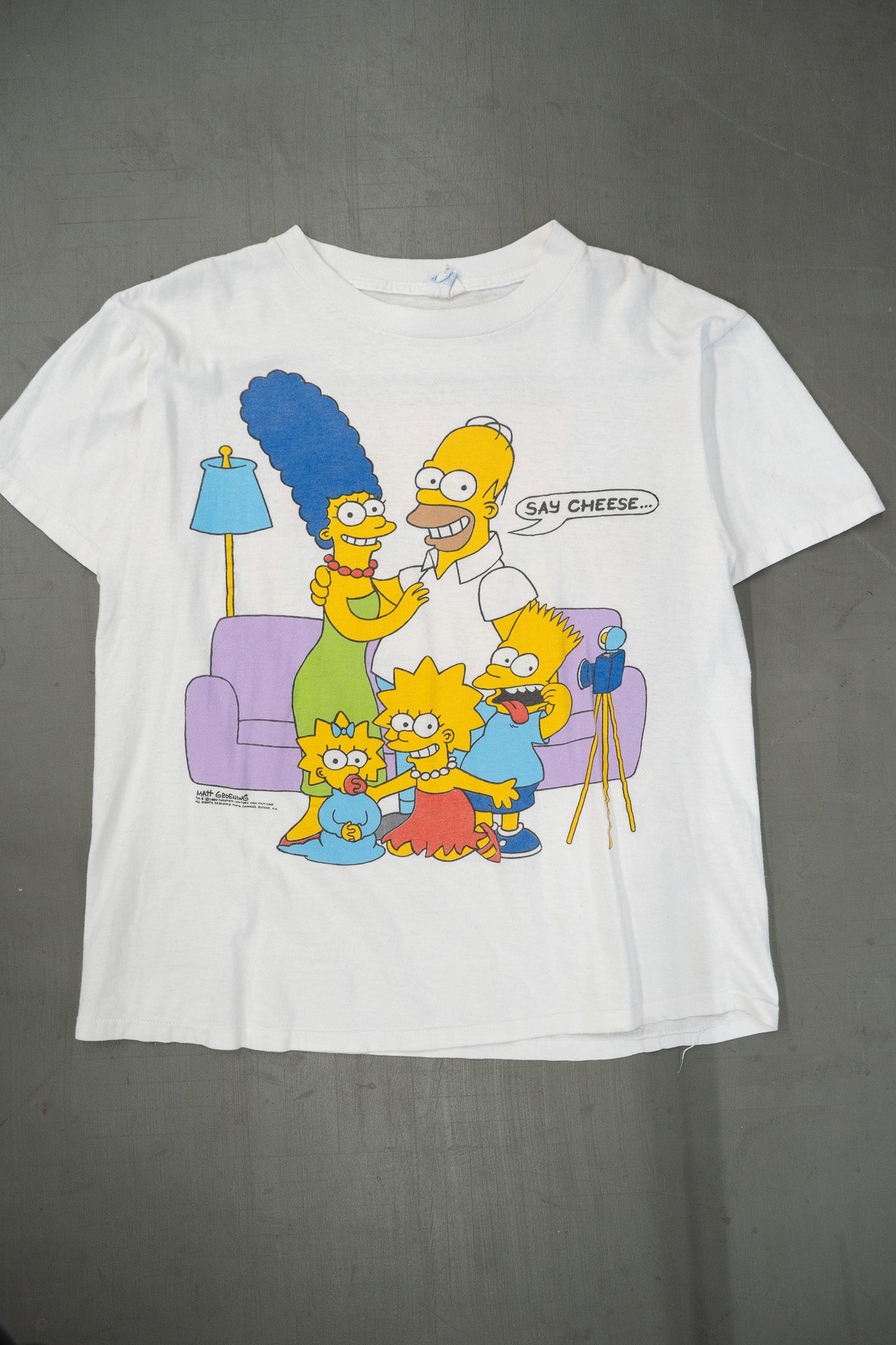 T-SHIRT PORTRAIT DE LA FAMILLE SIMPSON 1989