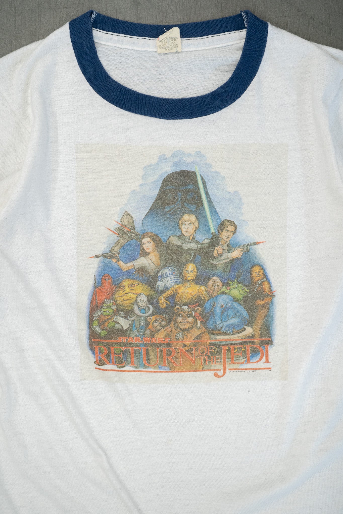 1983 STAR WARS ROTJ OFFICIAL RINGER TEE