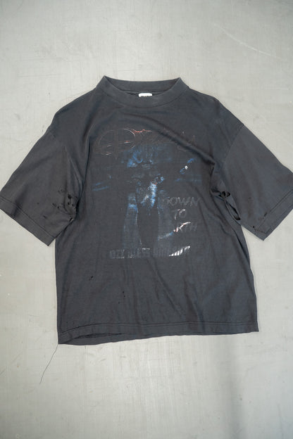 T-SHIRT DE LA TOURNÉE MERRY MAYHEM D'OZZY OSBOURNE EN DÉGRADÉ 2001