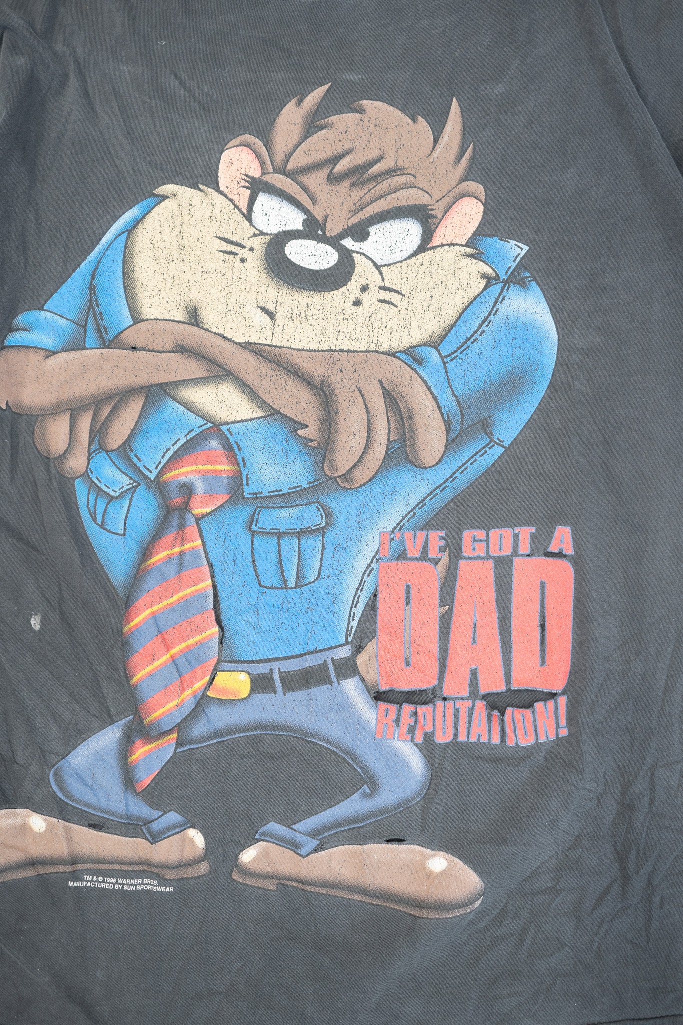 1990S DISTRESSED TAZMANIAN DEVIL DAD TEE