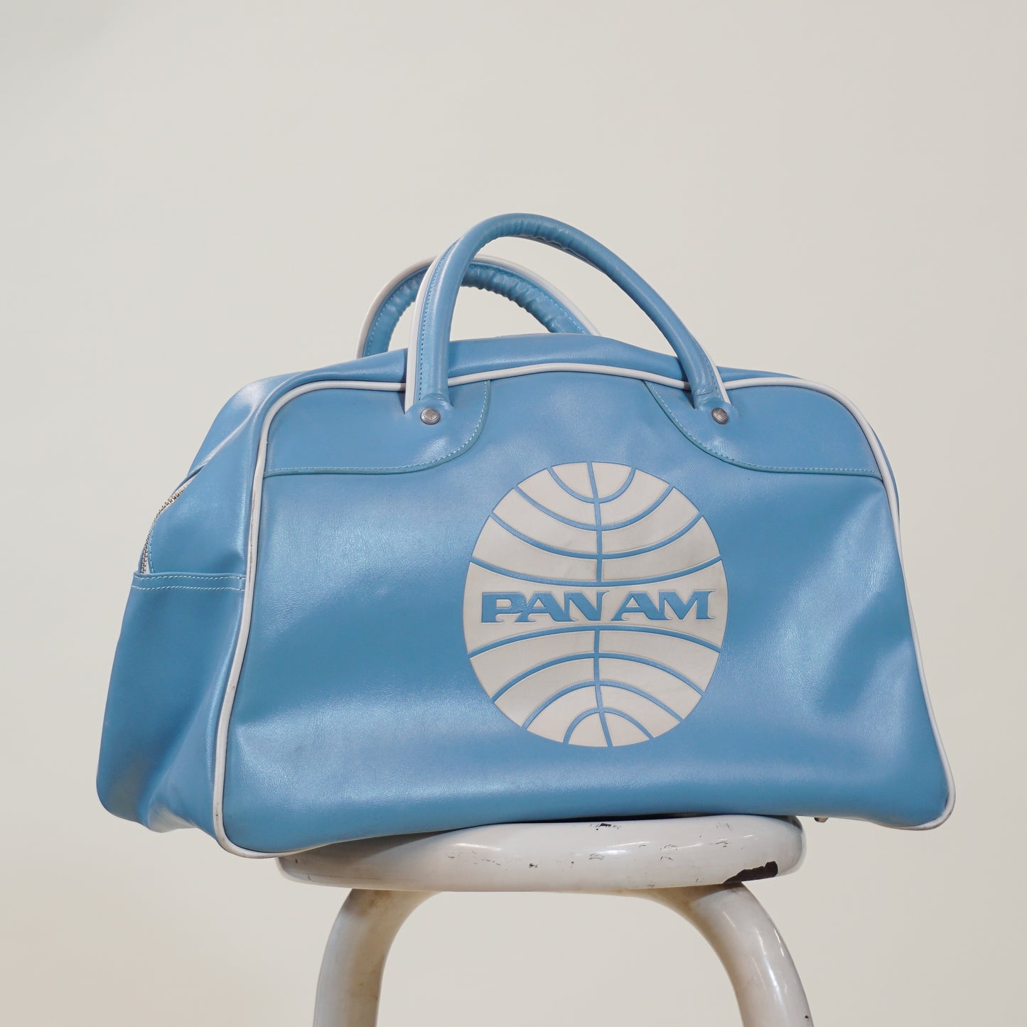 Y2K Pan Am Leather Bag