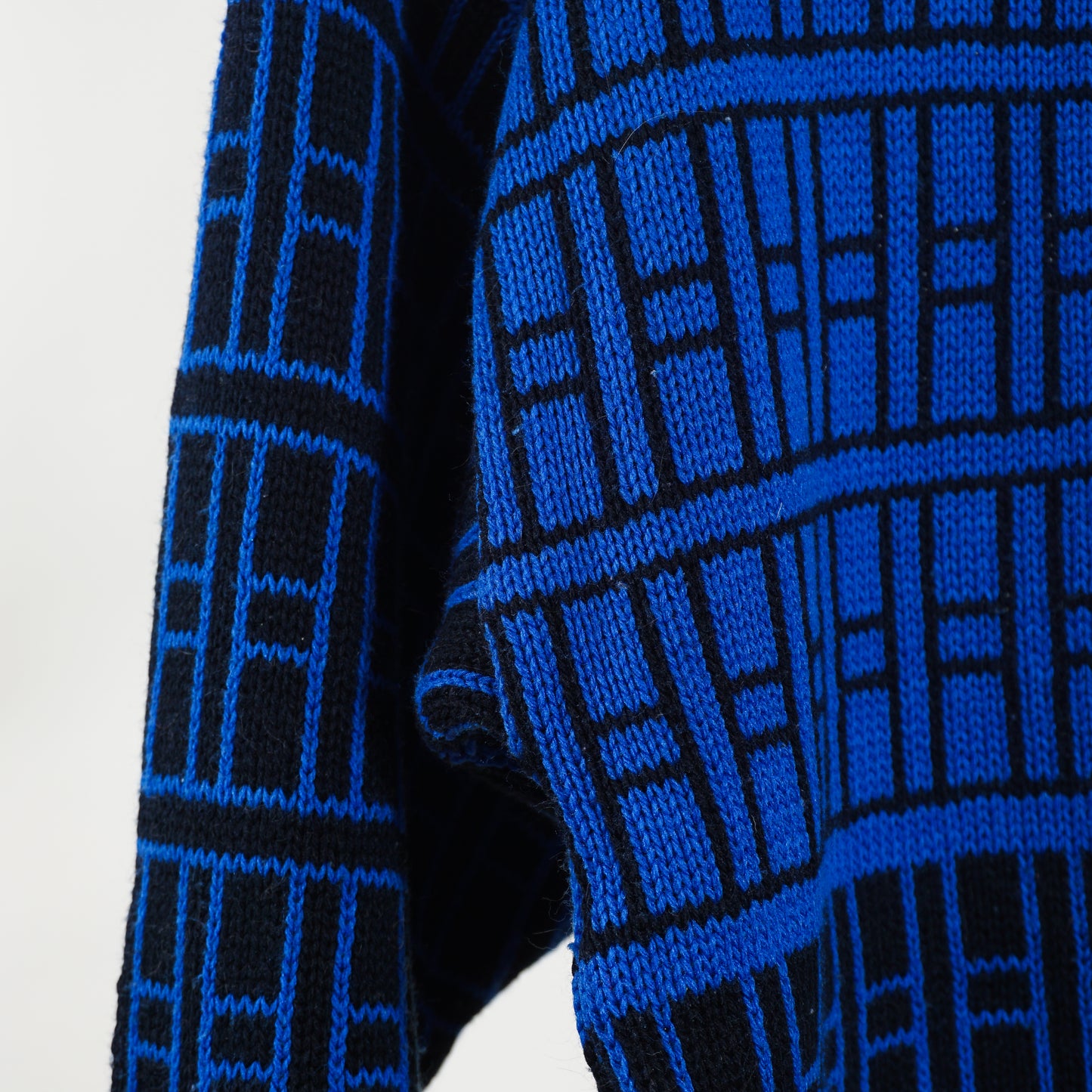 1990s 'Rene de France' Acrylic Pattern Sweater (S)