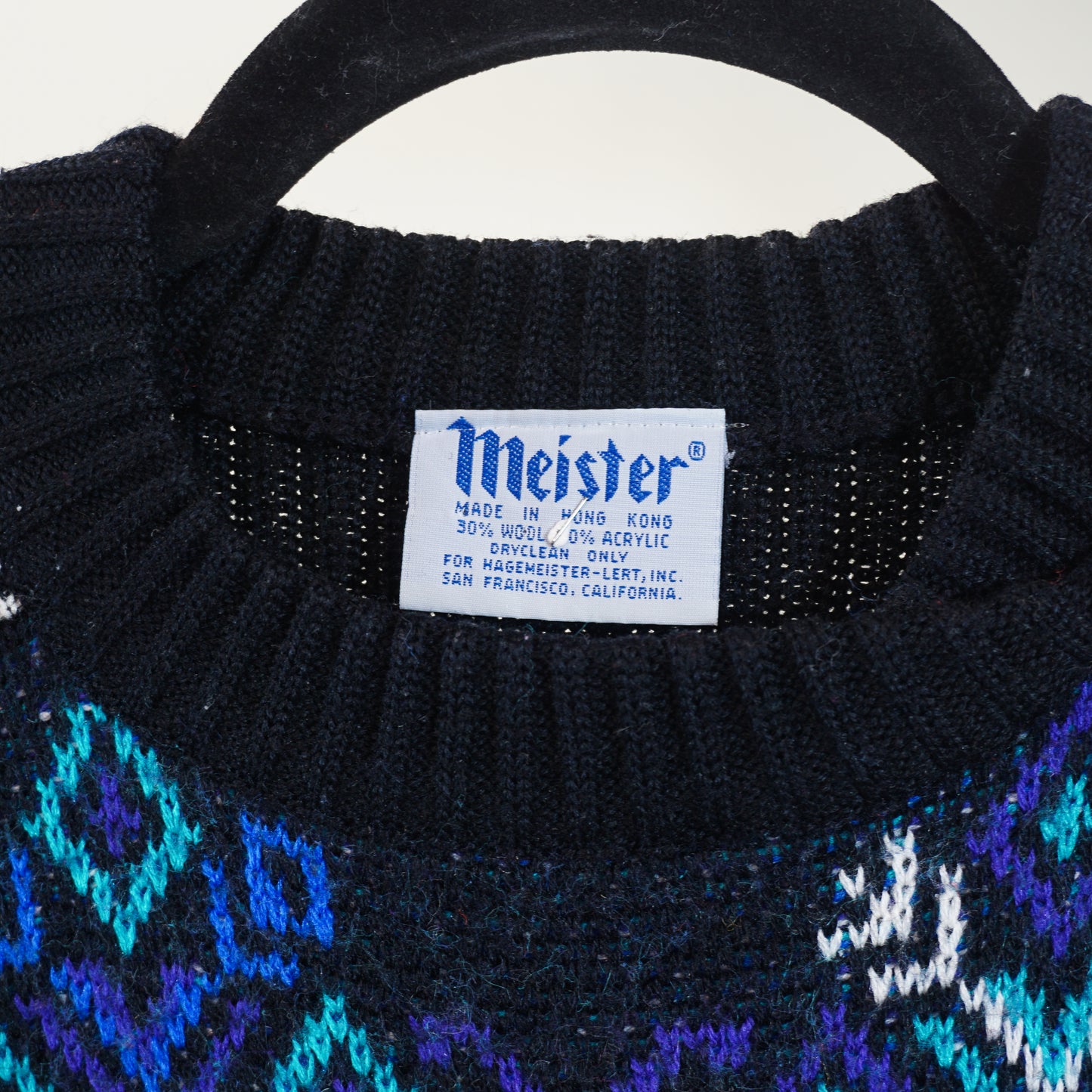 1980s/1990s Meister Snowflake Wool/Acrylic Sweater (S)