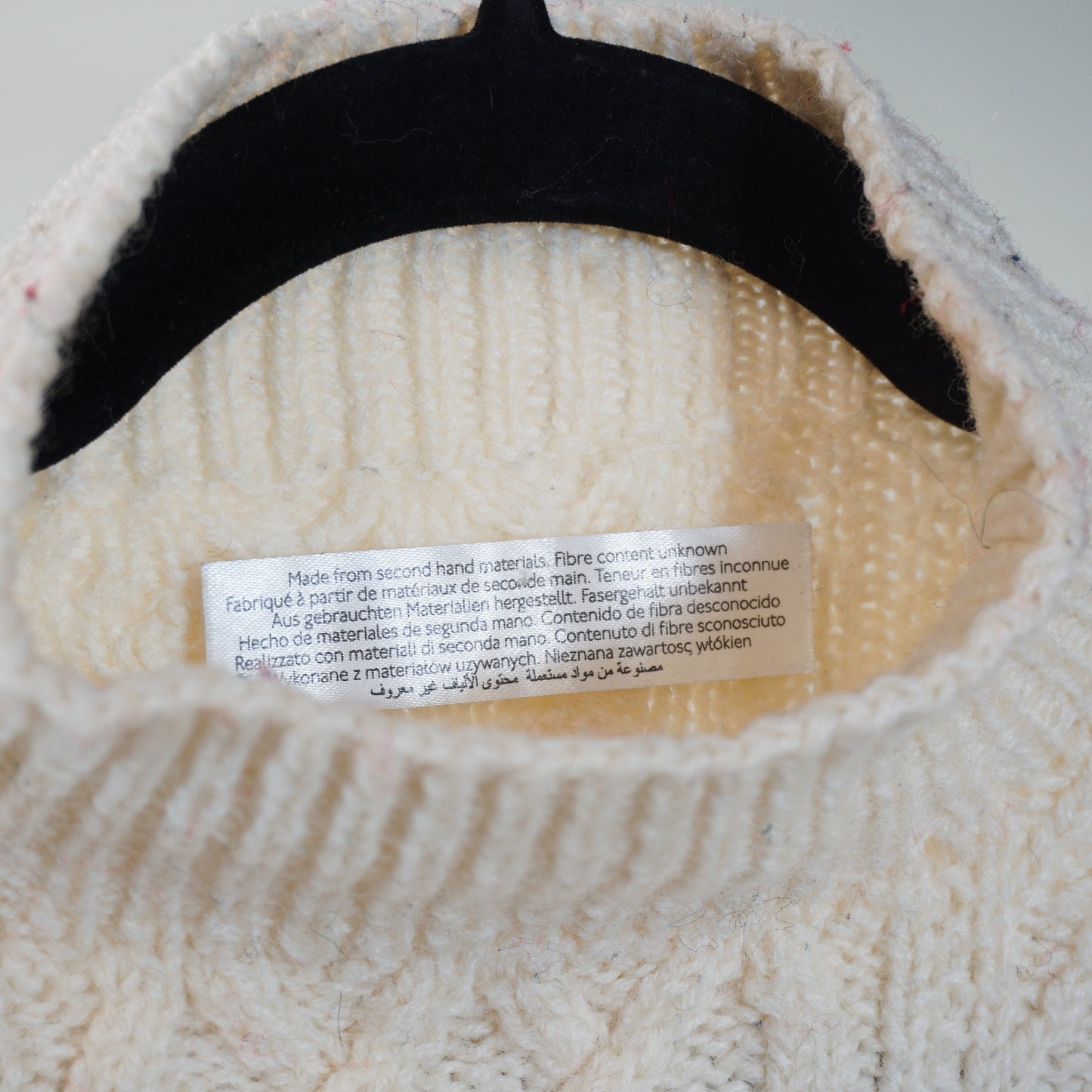 2010s 'Second Hand Material' Knit Sweater (S)