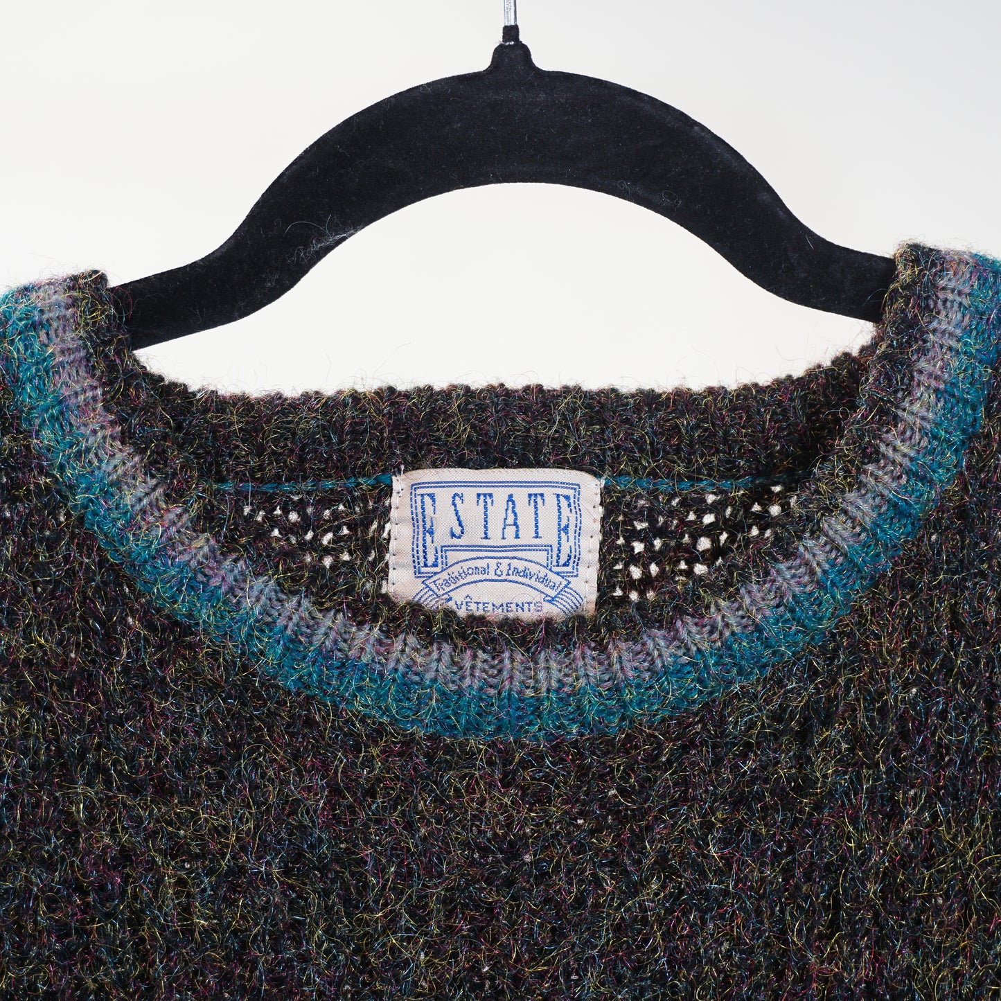 90s 'Estate' Acrylic Knit Sweater (L)