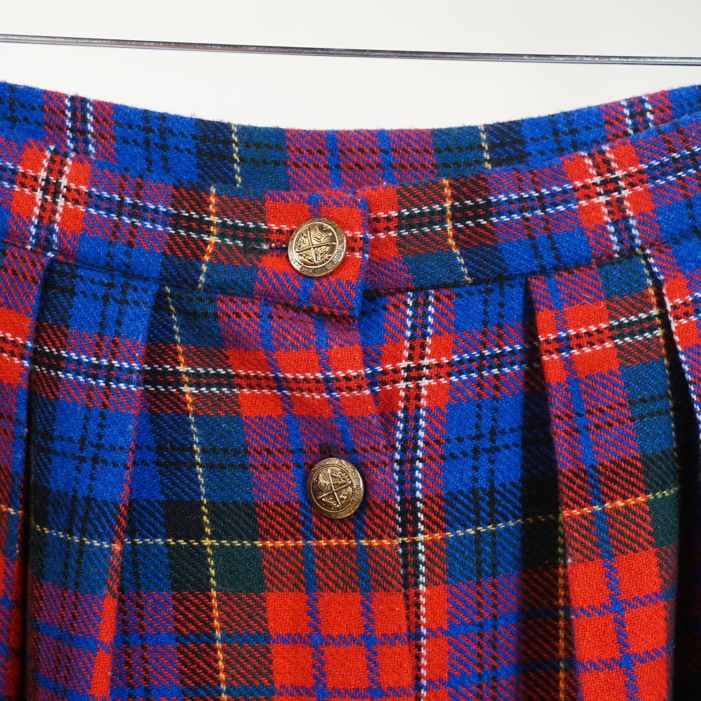 1990s Wool-Blend Midi Skirt (27" Waist)