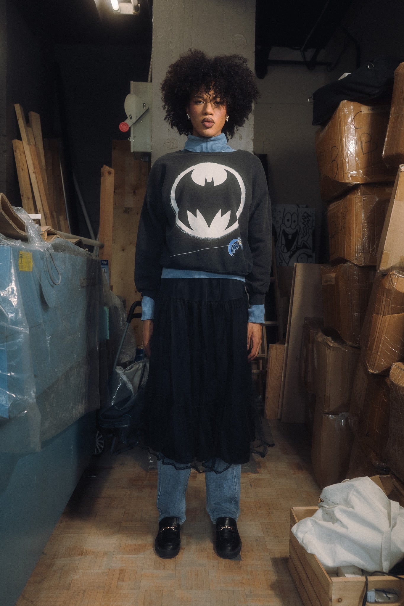 1989 BOXY BATMAN CHANGE DE SWEAT-SHIRT