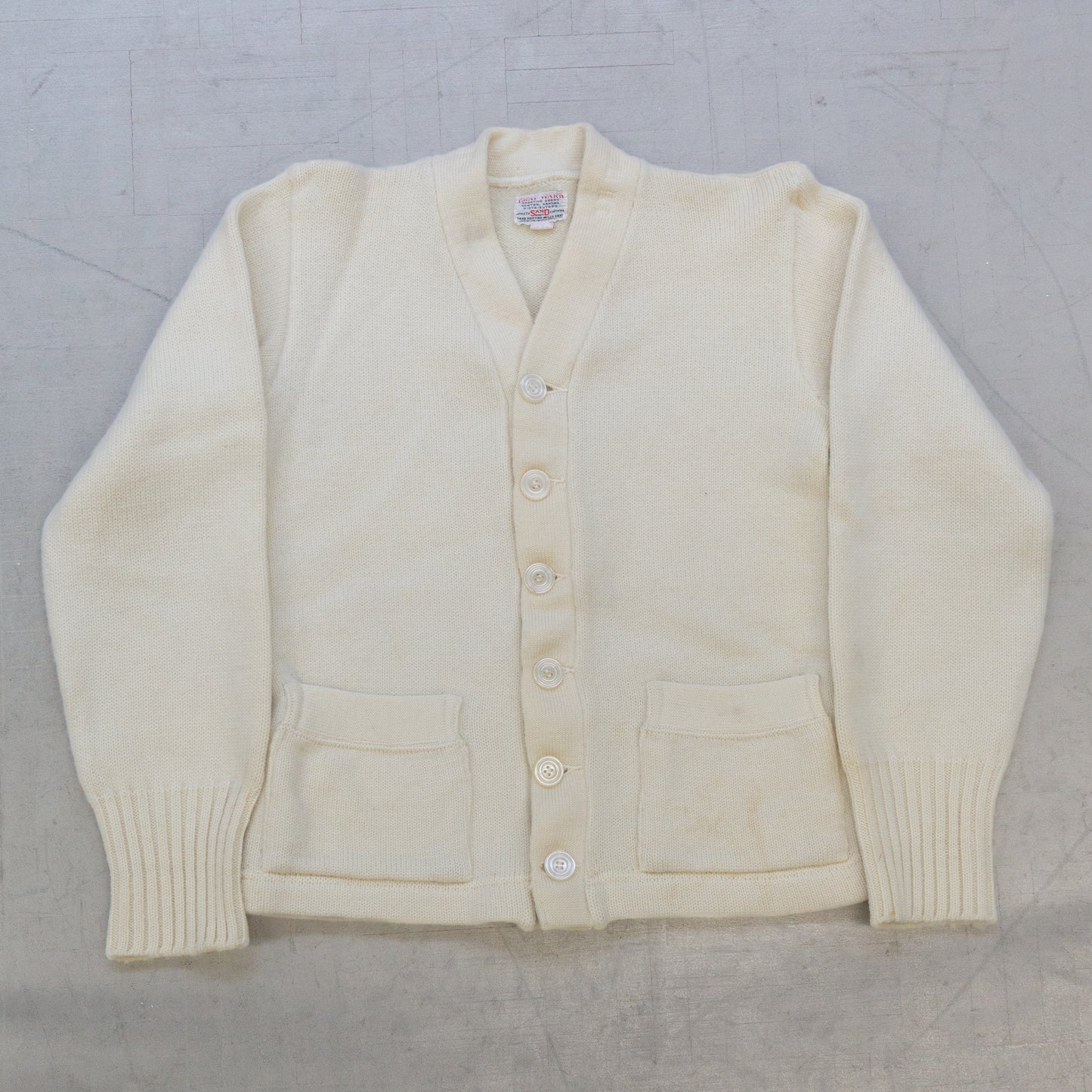 1970s 'Gray-Ward' Wool Cardigan (S)