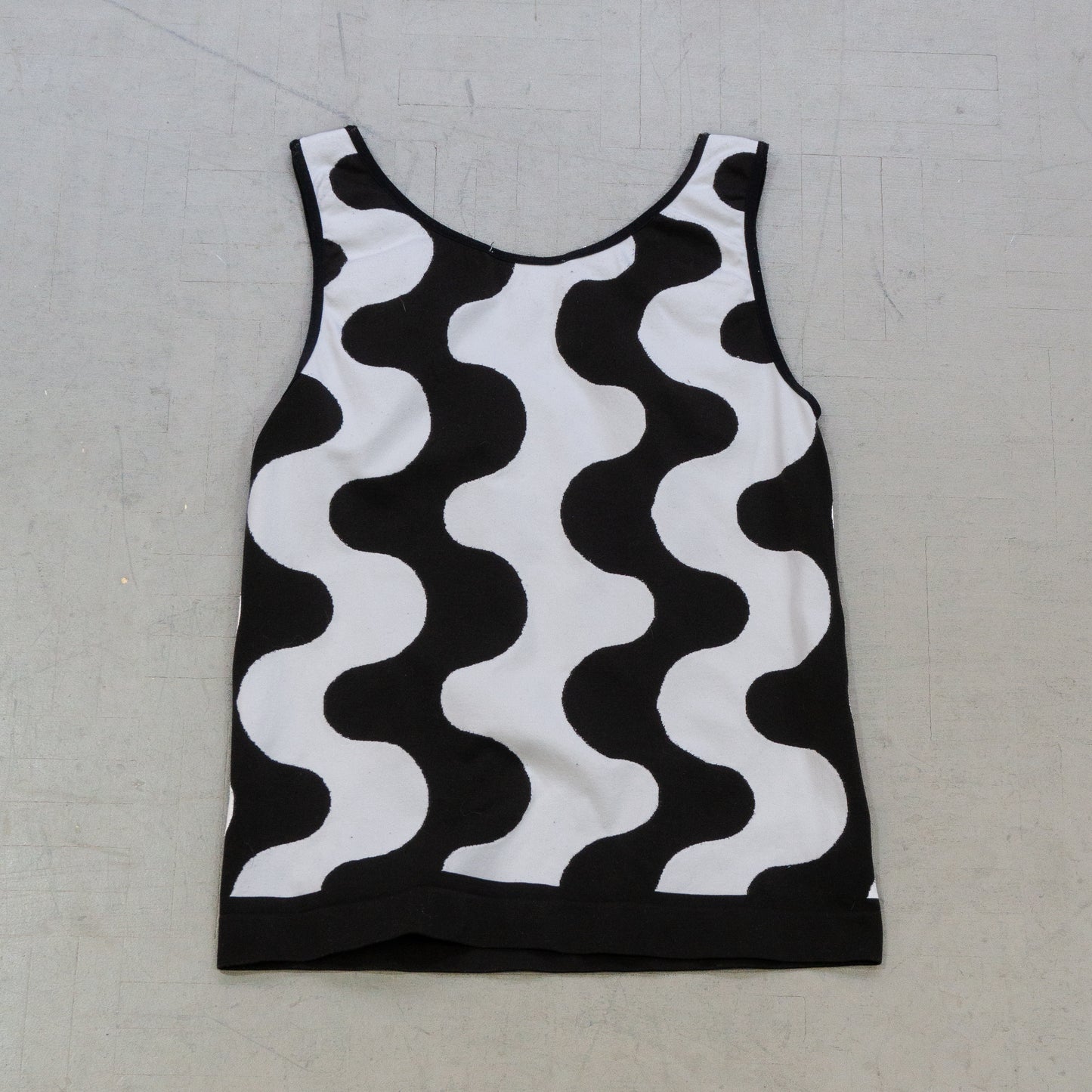 Y2K 'X:S' Abstract Stripes Tank Top (S)