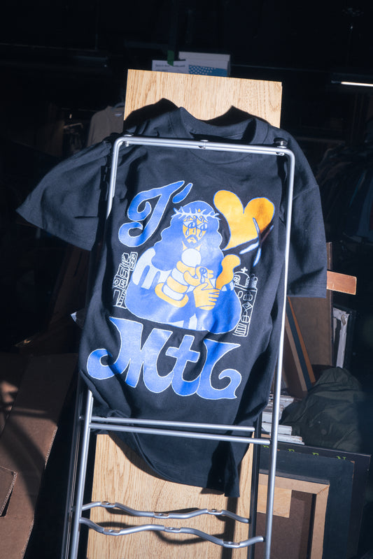 JESUS & SQUIRREL TEE - CHIEN CHAMPION